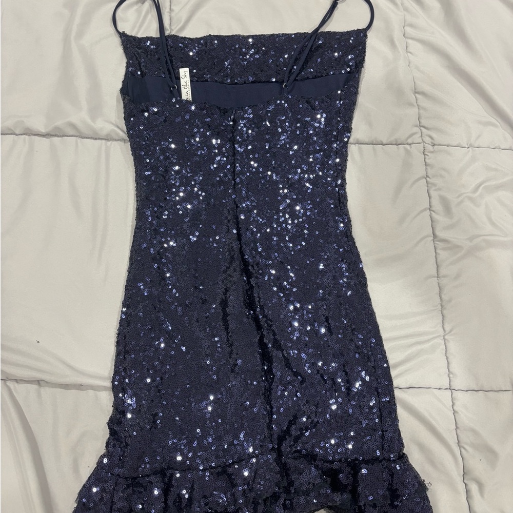 Lucy in the Sky Sparkling Midnight Mini Dress - Picture 3 of 3